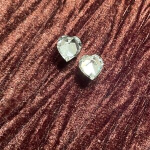 Crystal Silver Stud Earrings